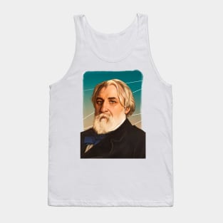 Russian Novelist Ivan Turgenev illustration Tank Top